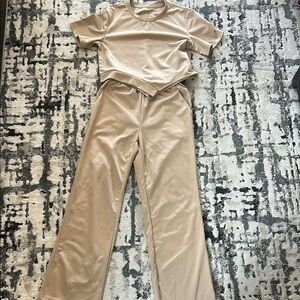 Tan monochrome set